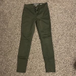 SO Olive Skinny Jeans